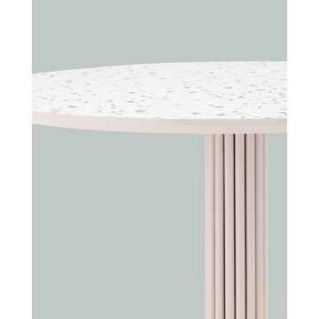 Стол обеденный Stem D90 терраццо