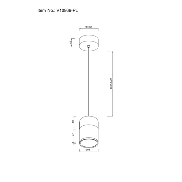 Светильник подвесной светодиодный Moderli V10866-PL Rinna