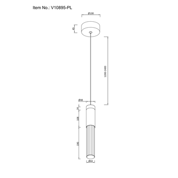 Светильник подвесной светодиодный Moderli V10895-PL Ran
