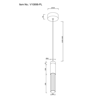 Светильник подвесной светодиодный Moderli V10898-PL Ran