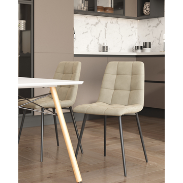 Стул Одди велюр бежевый