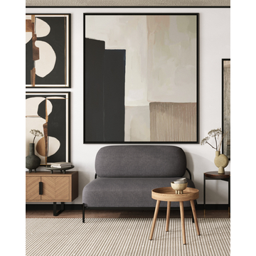 Диван Стоун рогожка тёмно-серый