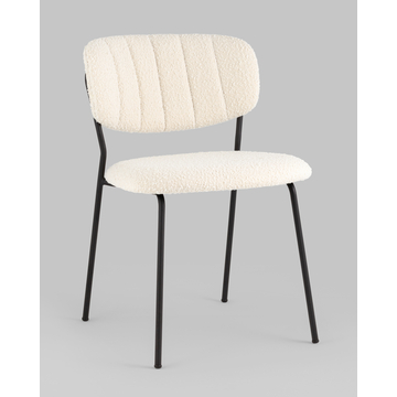 Стул Кэрол без подлокотников букле белый