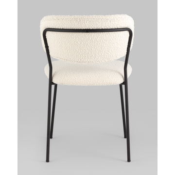 Стул Кэрол без подлокотников букле белый