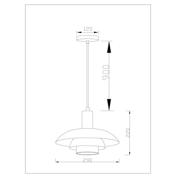 Светильник подвесной Moderli V10657-1P Pescara