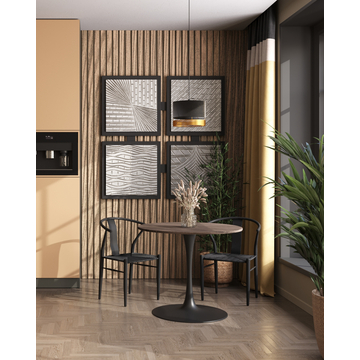 Стул обеденный Wishbone Style черный