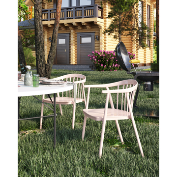 Стул Campo с подлокотниками пластик бежевый