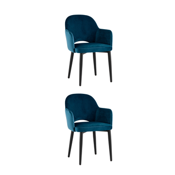 Стул Венера велюр кремовый ножки белые 2 шт