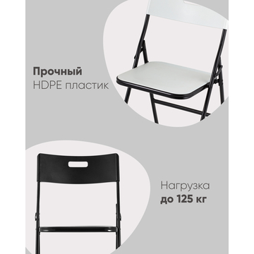 Стул складной банкетный LITE пластик черный