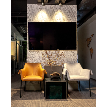 Кресло Бесс экокожа коричневый