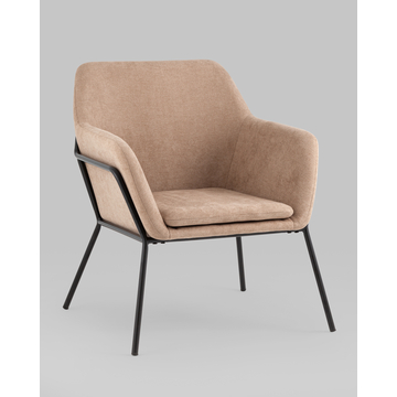 Кресло Шелфорд New бежевый на металлическом каркасе