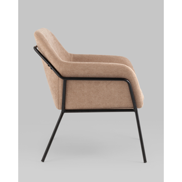 Кресло Шелфорд New бежевый на металлическом каркасе