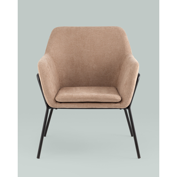 Кресло Шелфорд New бежевый на металлическом каркасе