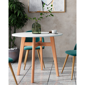 Стол обеденный Target Circle 90*90 белый