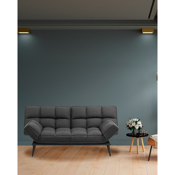 Диван Фьорд рогожка тёмно-серый