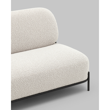 Диван Стоун ткань букле молочный