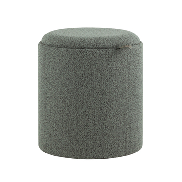 Пуф-столик с ящиком Хюгге S букле зелёный