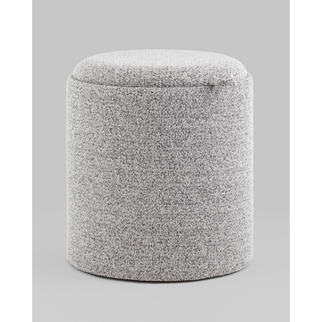 Пуф-столик с ящиком Хюгге S букле серый