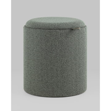 Пуф-столик с ящиком Хюгге S букле зелёный