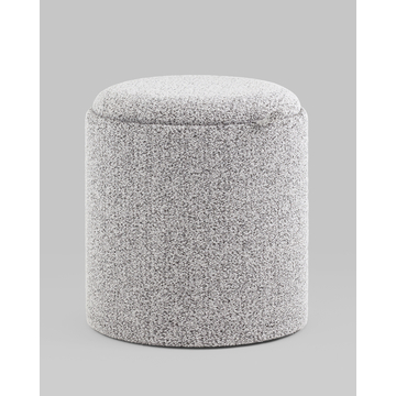 Пуф-столик с ящиком Хюгге XS букле серый