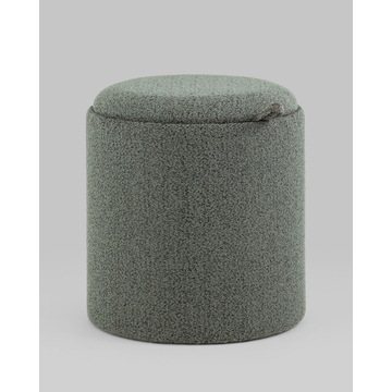 Пуф-столик с ящиком Хюгге XS букле зелёный