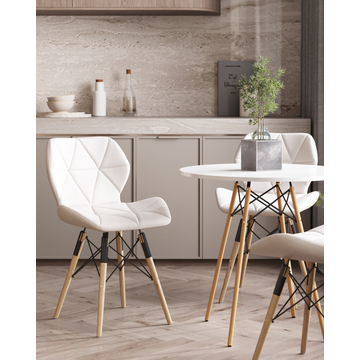 Стул Бон экокожа белый