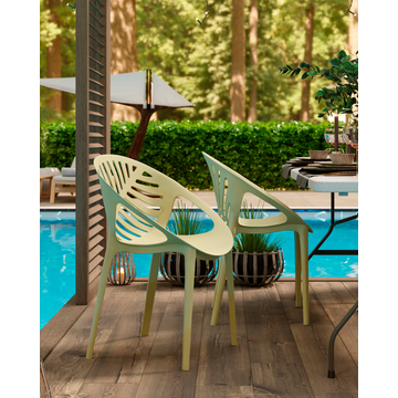 Стул Monstera пластик зеленый