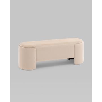 Банкетка Taks велюр молочный