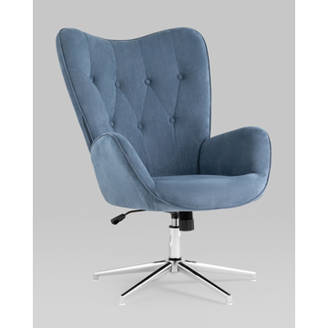 Кресло мягкое крутящееся Филадельфия глубокий синий NC