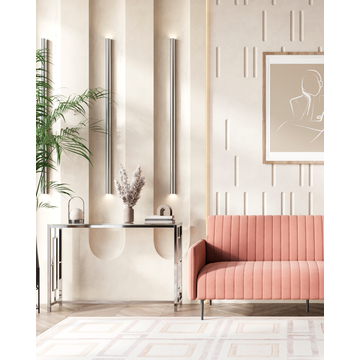 Консольный столик БРУКЛИН 115*30 серебро