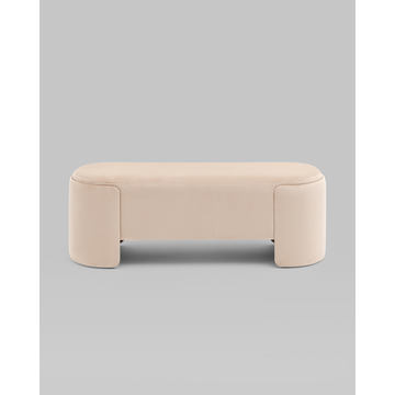 Банкетка Taks велюр молочный