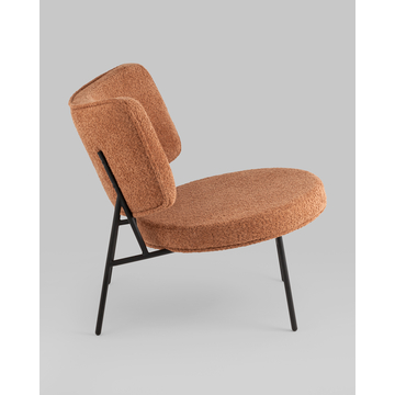 Мини-кресло District Lounge букле терракотовый