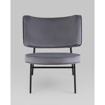 Мини-кресло District Lounge велюр серый