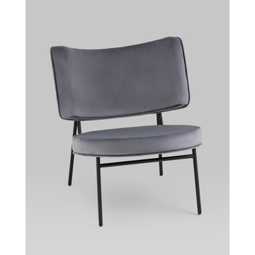 Мини-кресло District Lounge велюр серый