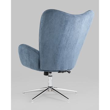 Кресло мягкое крутящееся Филадельфия глубокий синий NC