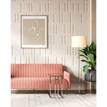 Журнальный столик приставной 50*32 БОСТОН прозрачное стекло сталь серебро