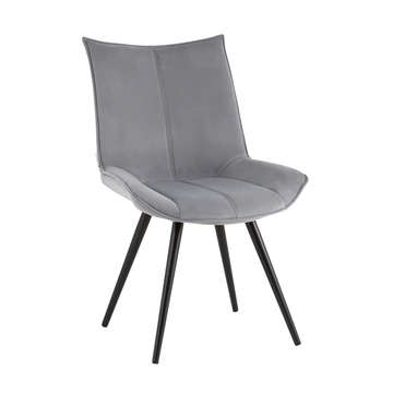 Стул вращающийся Робб велюр серый