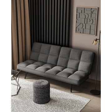 Диван Фьорд рогожка серый