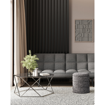 Диван Фьорд рогожка серый