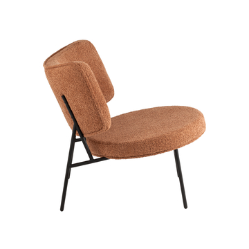 Мини-кресло District Lounge букле терракотовый