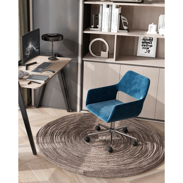 Кресло офисное Ross велюр синий