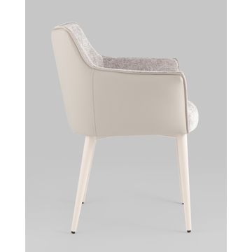 Стул обеденный Feston букле с экокожей слоновая кость