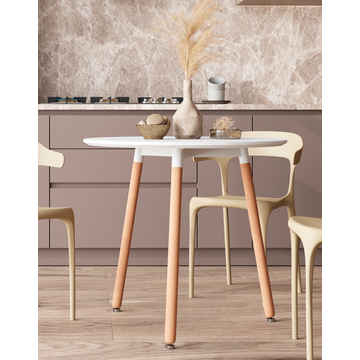 Стол круглый DST NEW D=80 белый