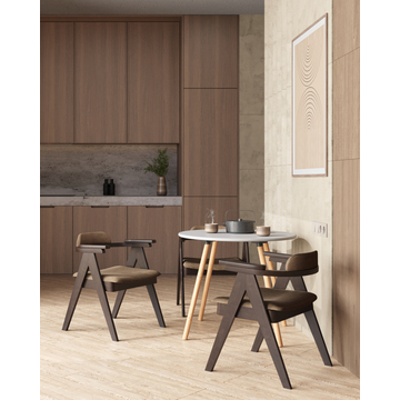 Стол круглый Рокки New D=80 белый