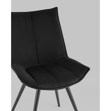 Стул вращающийся Робб велюр черный