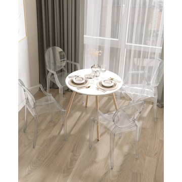 Стол круглый Рокки New D=80 белый