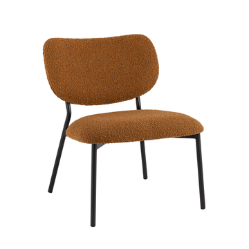 Кресло лаунж Jamie букле горчичный