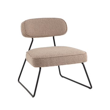 Кресло лаунж Kate букле бежевый