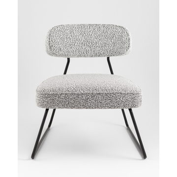 Кресло лаунж Kate букле серый