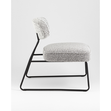 Кресло лаунж Kate букле серый
